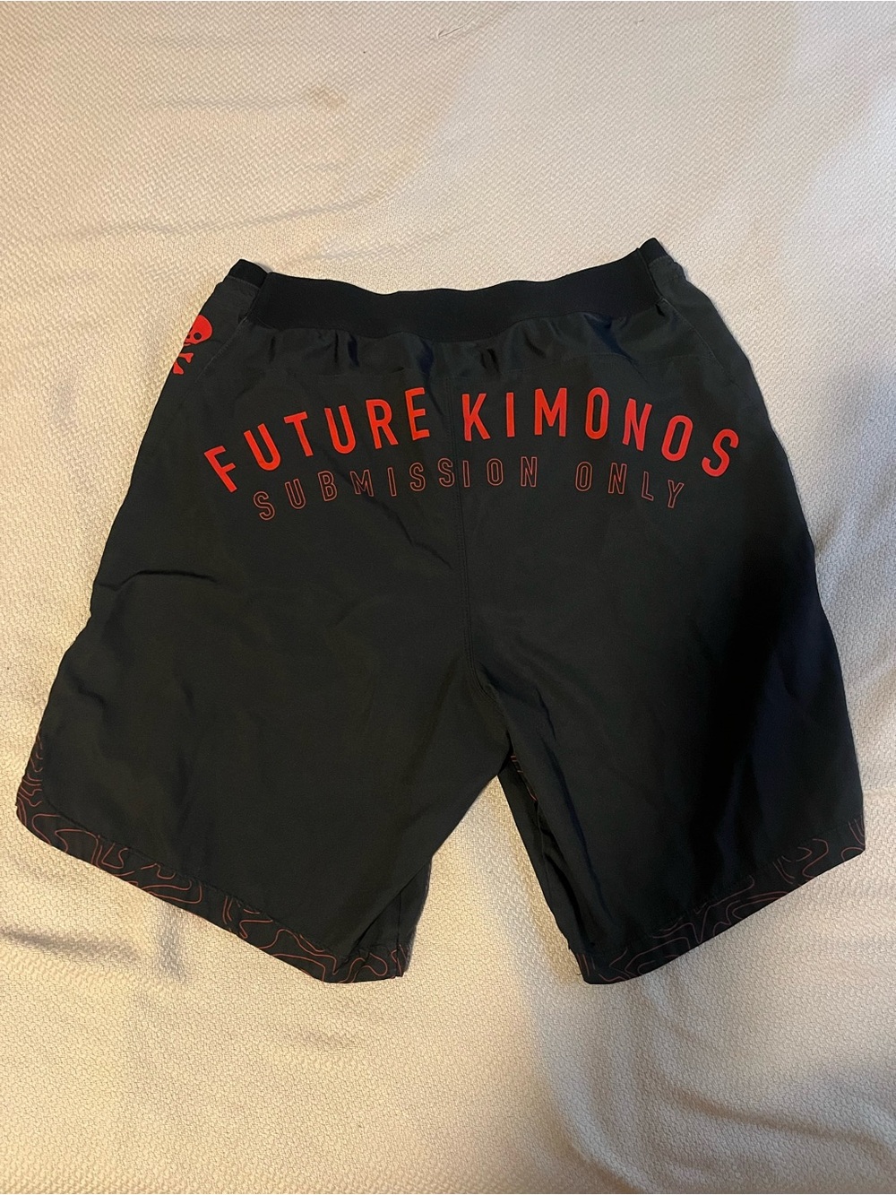 Men's Black BJJ grappling shorts large future kimonos